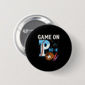 Vorkindergarten-Rückkehr zur Schule Baseball-Drip- Button (Vorne & Hinten)
