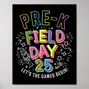 Vorkindergarten-Sportfest 2025 Die Spiele Beginnen Poster