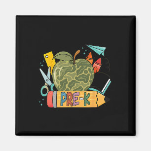 Vorkindergarten-Tarnung Zurück zur Schule Geschenk Magnet