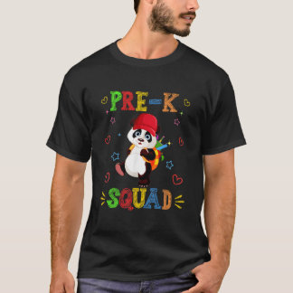 Vorkindergarten-Trupp Panda Zurück zur Schule T-Shirt