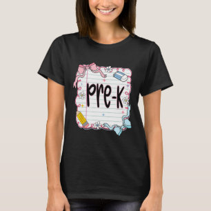 Vorkindergarten-Zurück-zur-Schule-Coquette-Bogen-N T-Shirt