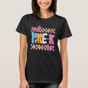 Vorkindergartenerzieherin Vorschule Coquette Bogen T-Shirt