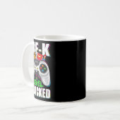 Vorkindergartenstufe freigeschalteter Gamer erster Kaffeetasse (Vorderseite Links)