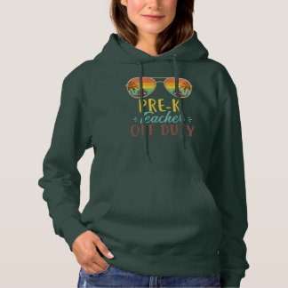 Vorkindergärtnerin außer Dienst Sonnenbrille Stran Hoodie