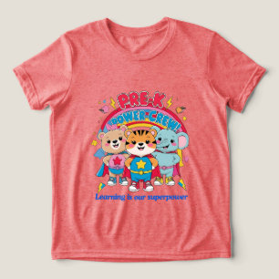 Vorkinderkraft-Power-Crew – Klein, aber mächtig! Tri-Blend Shirt