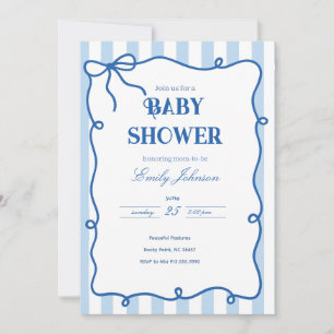 Vorladung für preppy-Baby-Party Einladung