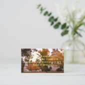 VORLAG FÜR DIE NEUE ENGLAND FALL BUSINESS CARD VISITENKARTE (Stehend Vorderseite)