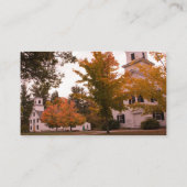 VORLAG FÜR DIE NEUE ENGLAND FALL BUSINESS CARD VISITENKARTE (Rückseite)