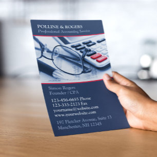 Vorlag für Flyer für professionelle Buchhaltungsdi