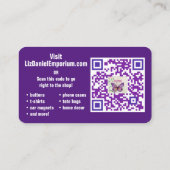 VORLAGE - 3,5" x 2,0" Visitenkarte (Rückseite)