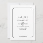 Vorlage alter Schulrahmen Einladung Hochzeit (Vorderseite)