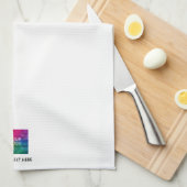 Vorlage anpassenText Ihres Firmenlogos hochladen Geschirrtuch (Viertel Falte)