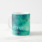 Vorlage Aquamariner grün gestrichener Individuelle Kaffeetasse (Vorderseite Links)