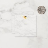 Vorlage aus weißem Marmor aus Gold Splash Elegant (Vorderseite/Rückseite Beispiel)