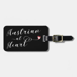 Vorlage "Austrian At Heart Luggage Tag" (Österreic Gepäckanhänger