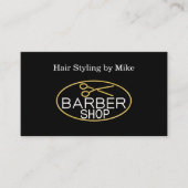 Vorlage "Barber Shop"-Karte Visitenkarte (Vorderseite)