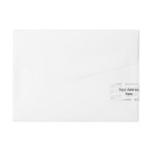 Vorlage - Benutzerdefiniert Text, Bild und Hinterg Rundum-Adressaufkleber (Rückseite)