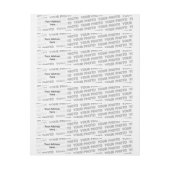 Vorlage - Benutzerdefiniert Text, Bild und Hinterg Rundum-Adressaufkleber (Bogen)