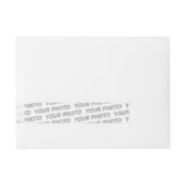 Vorlage - Benutzerdefiniert Text, Bild und Hinterg Rundum-Adressaufkleber (Vorderseite)