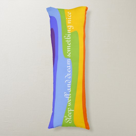 Vorlage - Benutzerdefiniert Text, Bild und Hinterg Seitenschläferkissen (Vorderseite Vertikal)