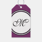 Vorlage - Benutzerdefiniert Text, Monogramm und Ba Geschenkanhänger (Vorderseite)
