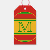 Vorlage - Benutzerdefiniert Text, Monogramm und Ba Geschenkanhänger (Vorderseite)