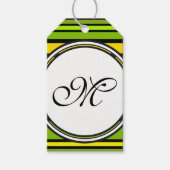 Vorlage - Benutzerdefiniert Text, Monogramm und Ba Geschenkanhänger (Vorderseite)