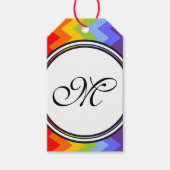 Vorlage - Benutzerdefiniert Text, Monogramm und Ba Geschenkanhänger (Vorderseite)