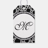 Vorlage - Benutzerdefiniert Text, Monogramm und Ba Geschenkanhänger (Vorderseite)