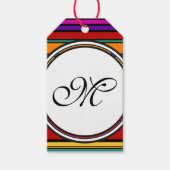 Vorlage - Benutzerdefiniert Text, Monogramm und Ba Geschenkanhänger (Vorderseite)