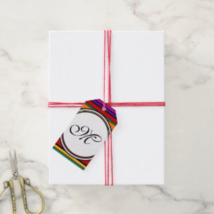 Vorlage - Benutzerdefiniert Text, Monogramm und Ba Geschenkanhänger