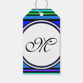 Vorlage - Benutzerdefiniert Text, Monogramm und Ba Geschenkanhänger (Vorderseite)