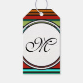Vorlage - Benutzerdefiniert Text, Monogramm und Ba Geschenkanhänger (Vorderseite)