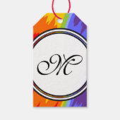 Vorlage - Benutzerdefiniert Text, Monogramm und Ba Geschenkanhänger (Vorderseite)