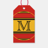 Vorlage - Benutzerdefiniert Text, Monogramm und Ba Geschenkanhänger (Vorderseite)