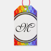 Vorlage - Benutzerdefiniert Text, Monogramm und Ba Geschenkanhänger (Vorderseite)