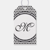 Vorlage - Benutzerdefiniert Text, Monogramm und Ba Geschenkanhänger (Vorderseite)