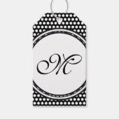 Vorlage - Benutzerdefiniert Text, Monogramm und Ba Geschenkanhänger (Vorderseite)