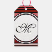 Vorlage - Benutzerdefiniert Text, Monogramm und Ba Geschenkanhänger (Vorderseite)