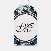 Vorlage - Benutzerdefiniert Text, Monogramm und Ba Geschenkanhänger (Vorderseite)
