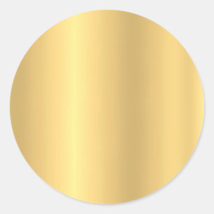 Vorlage Blank Faux Gold Glamour Elegant Runder Aufkleber