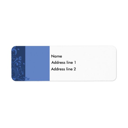 Vorlage: Blaues Blumenmuster (Vorne)