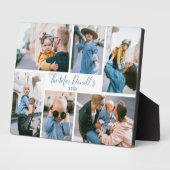 Vorlage Blue Schriftart Plaque Fotoplatte (Seite)