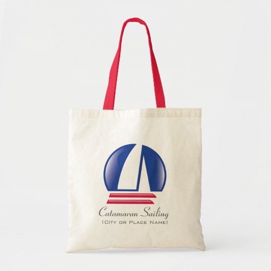 Vorlage Catamaran Sailing_Pontoon Racing_BlueMoon Tragetasche (Vorne)