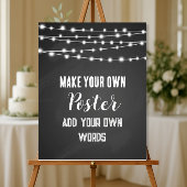 Vorlage-Chalkboard Drucken Sie Ihr eigenes Poster