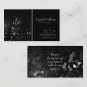 Vorlage der Abstrakten Schwarzen Mosaikkunst-Visit Visitenkarte (Vorne/Hinten)