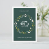 Vorlage der Beerdigungskarte (Stehend Vorderseite)