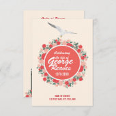 Vorlage der Beerdigungskarte (Vorne/Hinten)