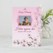 Vorlage der Beerdigungskarte (Stehend Vorderseite)