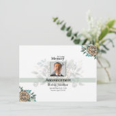 Vorlage der Beerdigungskarte (Stehend Vorderseite)